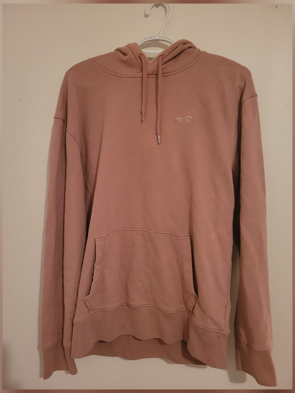 Hollister Dusty Rose Hooded Pullover Sweatshirt